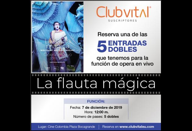 Promoción para la función La Flauta Mágica - Diciembre 7/19 