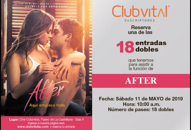 Promoción película After - Cine Colombia La Castellana