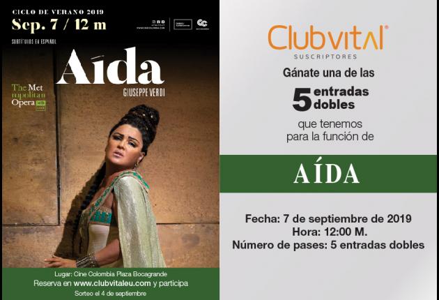 Promoción función Aída  - 7 de septiembre