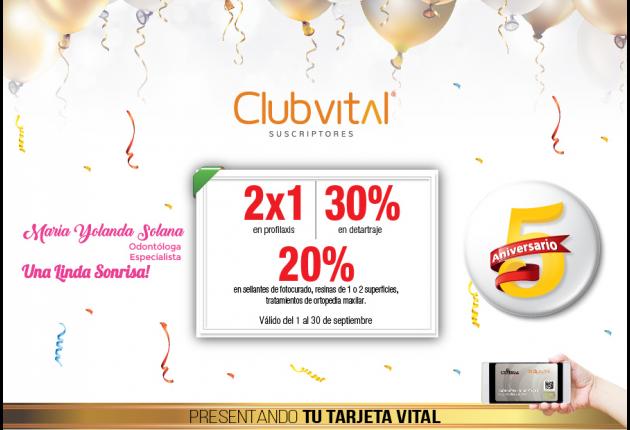 Aniversario Club Vital. María Yolanda Solana - Odontóloga especialista