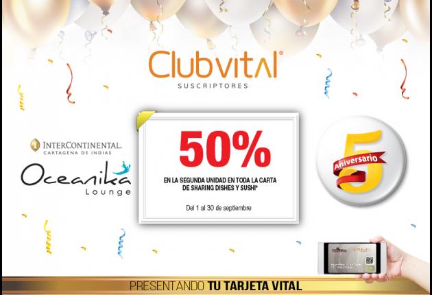 Aniversario Club Vital. Oceanika Lounge