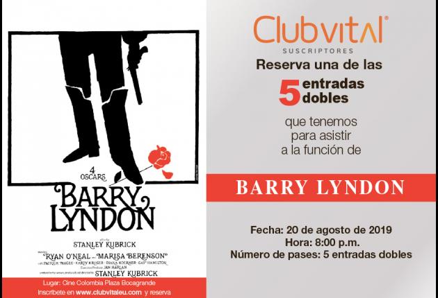 Promoción para la función Barry Lyndon  - Agosto 20/19 