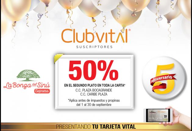 Aniversario Club Vital. La Bonga del Sinú Express.