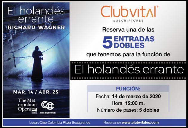 Promoción para la función El holandés errante - 14 marzo/20
