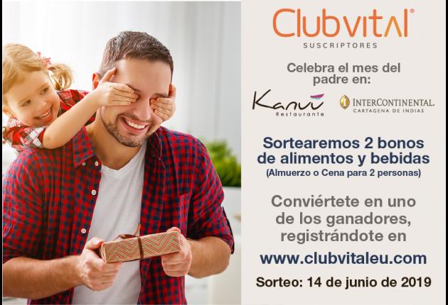 Promoción de sorteo de 2 bonos Día del Padre - almuerzo o cena en el Hotel Intercontinental