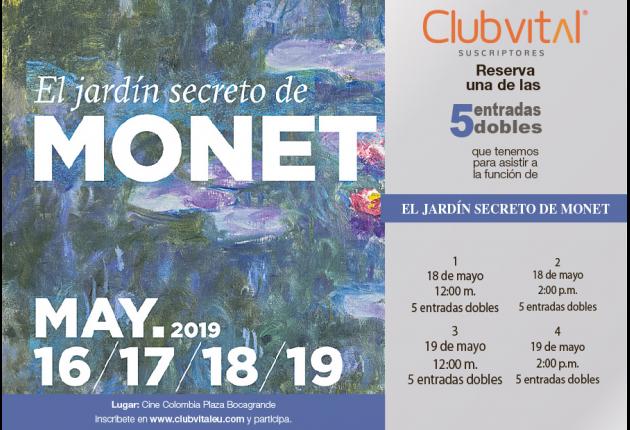 Promoción para funciones de la película El jardín secreto de Monet 