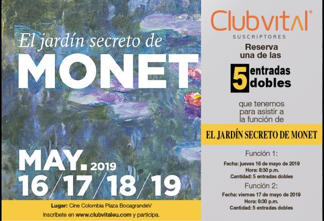 Promoción para funciones de la película El jardín secreto de Monet 