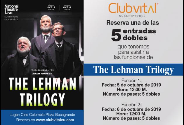 Promoción para la función The Lehman Trilogy - 5 octubre 