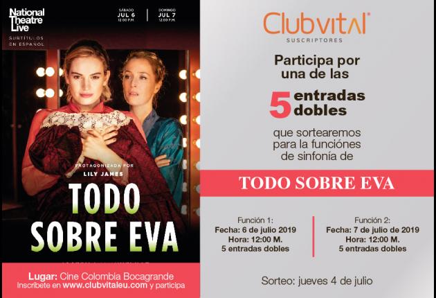 Promoción función Todo sobre Eva - Julio 6/19