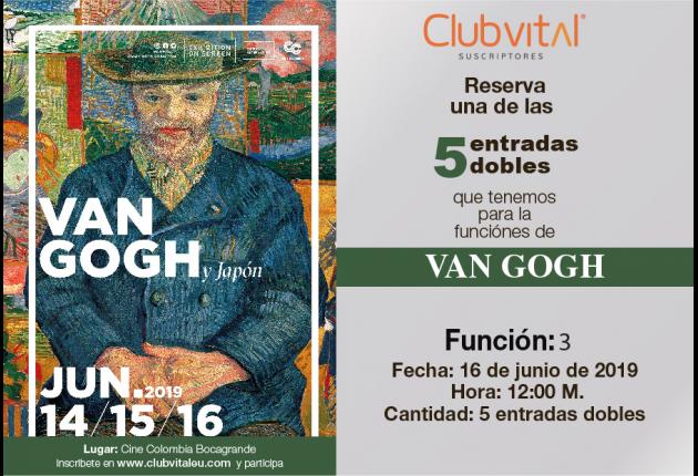 Promoción función Van Gogh - Junio 16/19